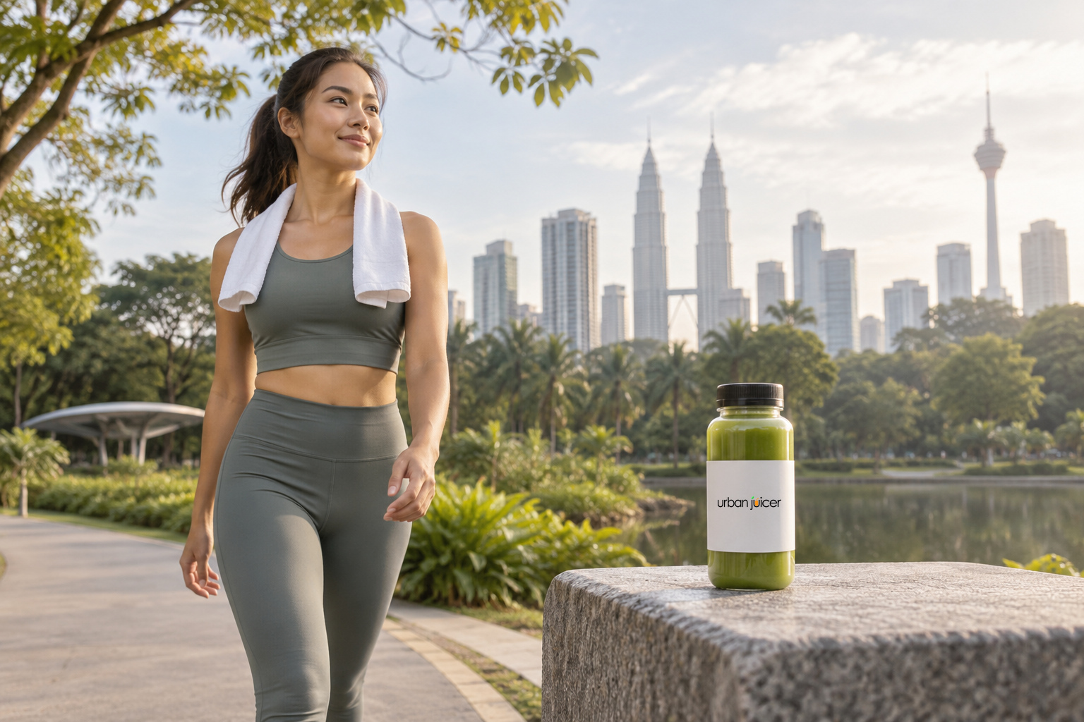 Urban Juicer healthy lifestyle brand imagery