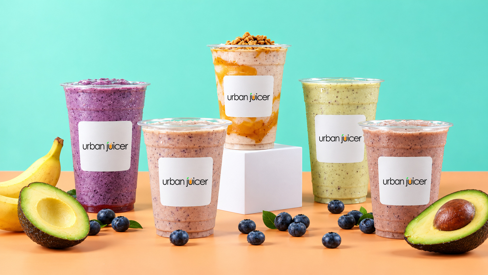 Urban Juicer blueberry smoothie range